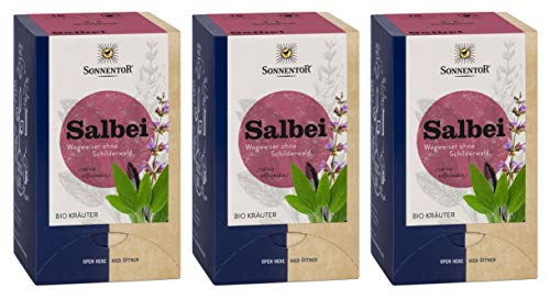 Sonnentor Salbei Hildegard bio, Doppelkammerbeutel, 3er Pack (3 x 18 g) von Sonnentor