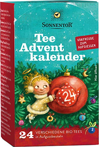 Sonnentor Tee Adventskalender Edition 2019 mit 24 Aufgussbeutel Bio, 2er Pack (2 x 37,5 g) von Sonnentor