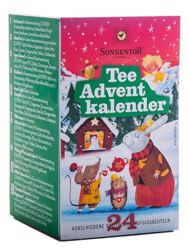 Sonnentor Tee Adventskalender Edition 2019 mit 24 Aufgussbeutel Bio (1 x 37,5 g) von Sonnentor