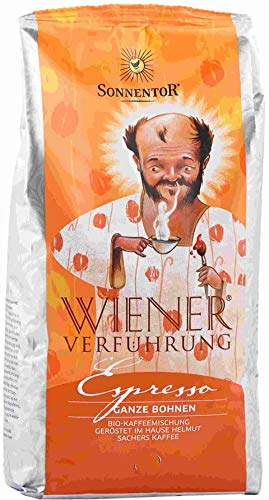 Sonnentor Wiener Verführung Espresso, Bio, Ganze Bohnen, 4 x 1kg von Sonnentor