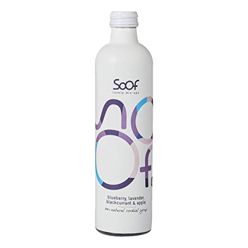 Soof Sirup zuckerfrei - Heidelbeere, Lavendel, Schwarze Johannisbeere & Apfel - natürlicher Getränkesirup - Getränkekonzentrat ohne Zucker - bis zu 20-38 Portionen gemischt mit Wasser - 340ml von Soof