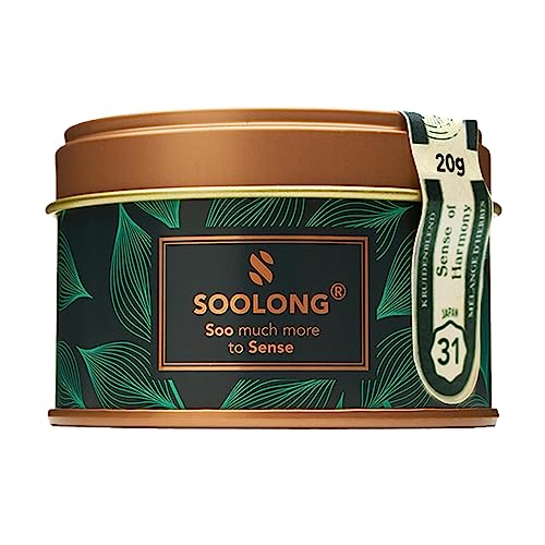 Soolong Sense Japan No31 Yuzu Kräutertee - frisch und würzig - Yuzu, Apfel und Ingwer - Nachhaltiger loser Tee - japanischer Kräutertee - Dose 20g von Soolong