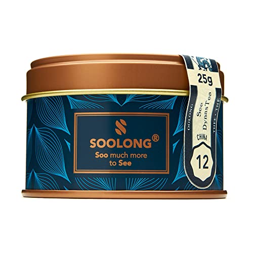 Soolong Nr. 12 Premium Oolong Tee aus China - Kraftvoll und erdig - Reiner dunkel oxidierter loser Tee - Nachhaltiger Tee - Dose 25g - Sense China von Soolong