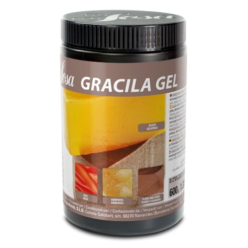 Sosa Gracila Gel - 100 % pflanzliches Geliermittel, Gracilarialgenpulver, 600 g, professionelle Verwendung von Sosa