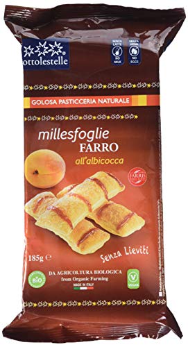 Sottolestelle Dinkel - Millefeuille Mit Aprikosen, 4er Pack (4 x 185 g) von Sottolestelle