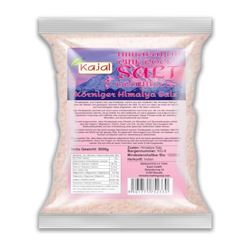 Himalaya Salz, rosa Kristallsalz, pinkes Salz, Badesalz (grober Salz, 5kg) von Soul Mantra