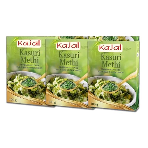 Kasuri Methi Getrocknete Bockshornkleeblätter (100 Gramm, (Pack of 3)) von Soul Mantra