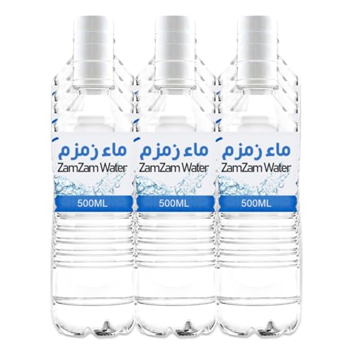 Zam Zam Wasser, Makkah Al Mukarramah, Zemzem Suyu, Zamzam, Quellwasser, Brunnenwasser, Heilwasser, 500ml - Reines und natürliches Wasser aus der heiligen Stadt Mekka (12er Packung) von Soul Mantra