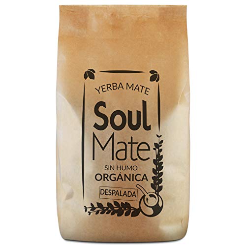 Mate Tee Soul Mate Rauchfrei Despalada Bio 500g 100% Bio Yerba Mate Tee Ohne Stängel Yerba Mate Stark stimulierend natürlich und glutenfrei von Soul Mate