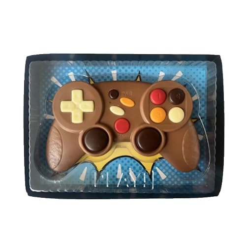 Game Controller aus Schokolade - Schokoladen gamepad | Gamecontroller essbar | Geschenk für Geburtstag Ostern | Süßigkeit Alkoholfrei | Milchschokolade | Geschenkpackung von Soulgoods