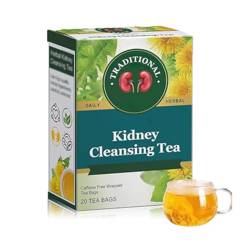 Traditional Healthy Organic Kidney Cleansing Tea, CertifiCure Kidney Organic Tea,Chinese Kidney Cleanse Tea for Men,20 Bags/Box (1pcs) von Soumiey