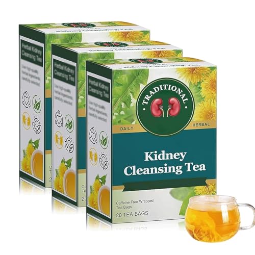 Traditional Healthy Organic Kidney Cleansing Tea, CertifiCure Kidney Organic Tea,Chinese Kidney Cleanse Tea for Men,20 Bags/Box (3pcs) von Soumiey