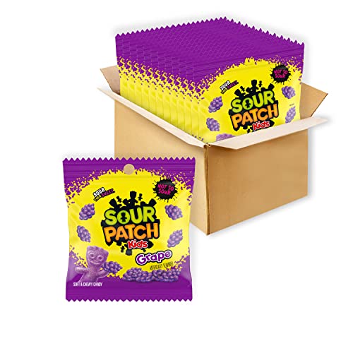 SOUR PATCH KIDS Grape Soft & Chewy Candy, 340-102 ml Beutel von Sour Patch Kids