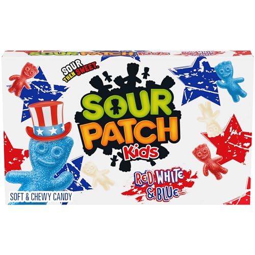 SOUR PATCH KIDS Rote, weiße und blaue weiche und kauige Süßigkeiten, 87 ml von Sour Patch Kids