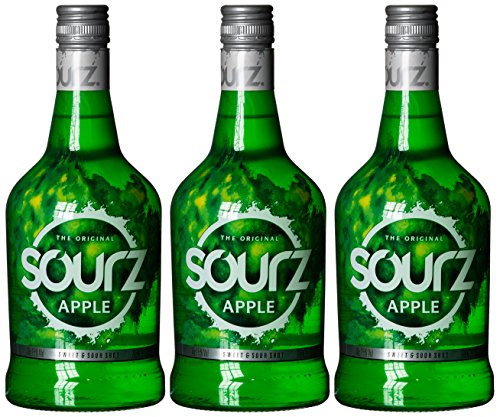Sourz Apple | Sweet & Sour Likör | 15 % vol |700 ml Einzelflasche von Sourz