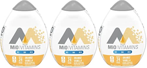 MiO Flüssiger Geschmacksverstärker mit Vitaminen B3, B6, B12 – 3er-Pack von Southwind Enterprises (Orange Vanille) von Southwind Enterprises