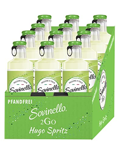 Sovinello 2Go - Hugo Spritz, Prickelndes Getränk aus italienischem Weißwein (12 x 0,275 L) von Sovinello 2Go