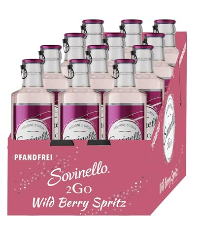 Sovinello 2Go - Wild Berry Spritz, Prickelndes Getränk aus italienischem Wein (12 x 0,275 L) von Sovinello 2Go