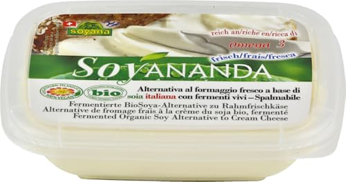 Soyananda Rahmfrischkäse - vegane Alternative zu Rahmfrischkäse 12 x 140 gr von Soyana