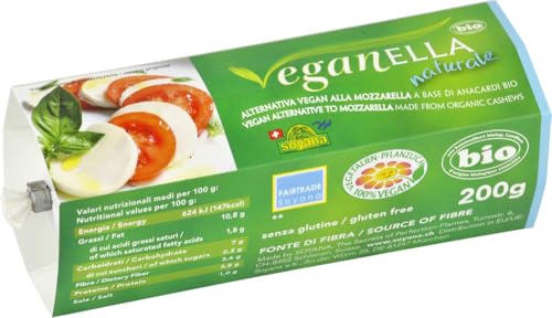 Veganella Natur - pflanzliche Alternative zu Mozzarella 12 x 200 gr von Soyana