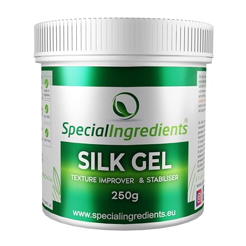 SILK GEL 250g VERBESSERT DIE TEXTUR VON SPEISEEIS, SORBET, TEIG, BROT, BISKUIT, CREMES UND SOßEN (DEUTSCHE ETIKETTEN UND ANLEITUNGEN) von Special Ingredients