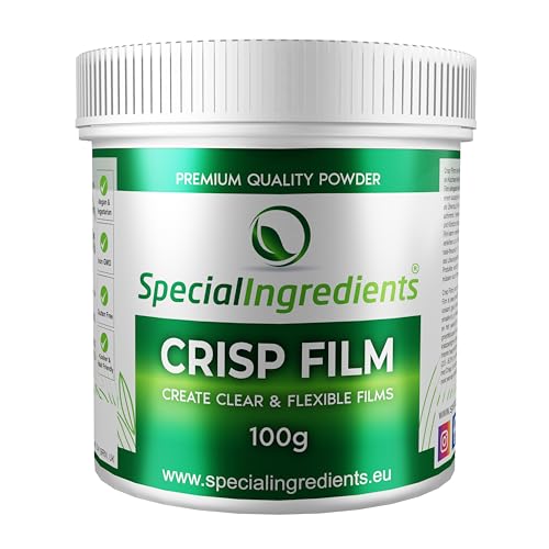 Special Ingredients Crisp Film Pulver 100g Höchster Qualität, Geeignet Für Veganer Und Vegetarier, Nicht Gentechnisch Verändert, Glutenfrei, Nicht Bestrahlt - Recycelbarer Behaltert von Special Ingredients