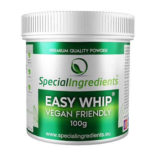 Special Ingredients Easy Whip ® 100g Höchster Qualität, Vegan, GVO-frei - Ideal für die Herstellung von luftigen Mousses, Baisern oder Schaumstoffen aus praktisch jeder Flüssigkeit von Special Ingredients