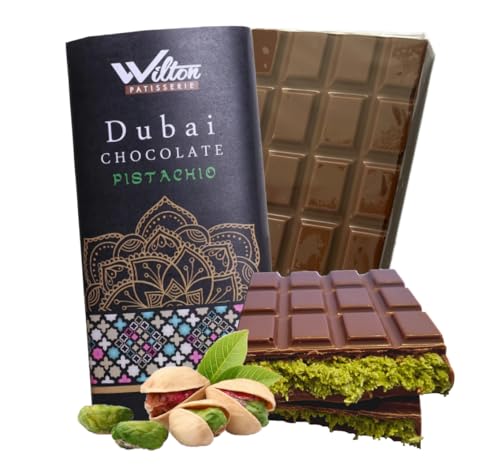 2 Stück - Handgemachte Dubai Chocolate Pistachio mit knusprigem Kadayif – 220g Premium Pistaziengebäck in Schokoladenhülle, perfekte Nascherei oder Geschenk von Special-Snacks 07