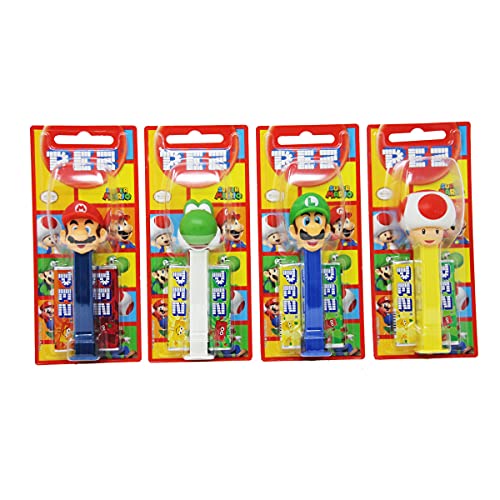 PEZ Super Mario Spender mit 2 Päckchen süßen Bonbons 17g Display von Spender