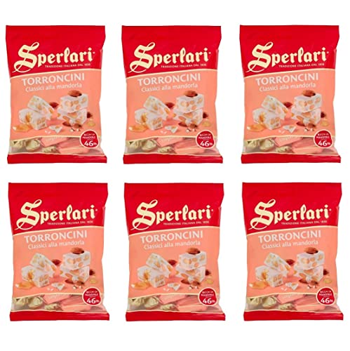 6x Sperlari Torroncini Classici alla Mandorla Klassische Nougats mit Mandel 117g von Sperlari Zanzibar