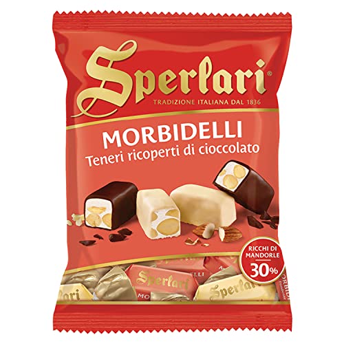 Sperlari - Morbidelli weiche Mini-Nougats mit Schokoladenüberzug, glutenfrei - 117g von Sperlari