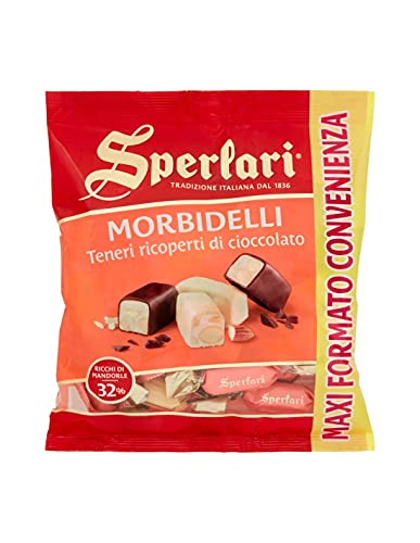 Sperlari - Morbidelli weiche Mini-Nougats mit Schokoladenüberzug, glutenfrei - 320g von Sperlari