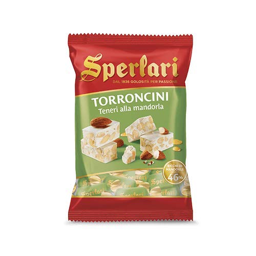 Sperlari Torroncini Teneri alla mandorla 46% Mandeln Weiche Mandelnougats 130g von Sperlari