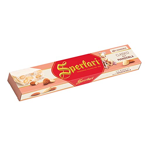 Sperlari - Torrone, Turron, Weißer Nougat, Klassischer Mandel-Nougat, glutenfrei - 250g von Sperlari