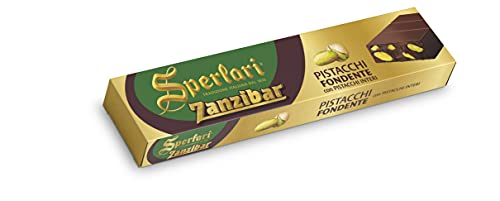 Sperlari - Torrone, Turron, Zanzibar Nougat mit Pistazien und dunklem Schokoladenüberzug, glutenfrei - 200g von Sperlari