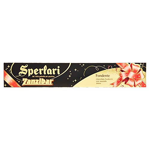 Sperlari - Torrone, Turron, Zanzibar Nougat mit dunkler Schokolade, glutenfrei - 500g von Sperlari