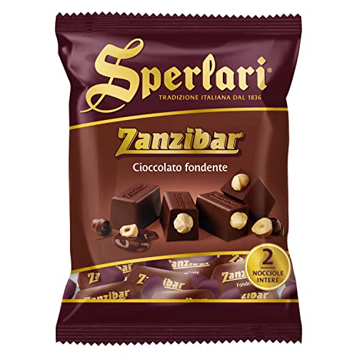 Sperlari - Zanzibar dunkle Schokoladen-Mini-Nougats, glutenfrei - 117g von Sperlari