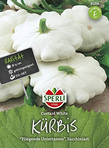 Sperli 81316 Kürbis Custard White (Kürbissamen) von Sperli