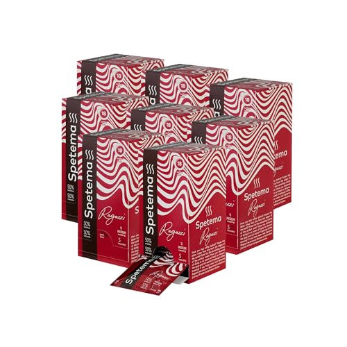 Spetema Pads ESPRESSO RAGAZZI, Intensität 5/10, Mittlere Röstung, 50% Arabica & 50% Robusta, 144 E.S.E Kaffeepads für Pad-Maschinen, (8 Boxen x 18 Pads) von Spetema