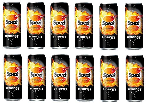 12 Dosen Spezi e:nergy Energy + Cola Orange a 0,33l inc. 1.50€ EINWEG Pfand von Spezi