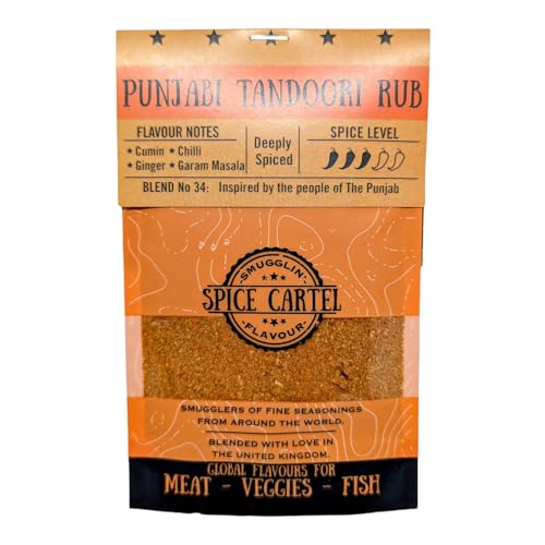 Gewürzkartellpunjabi Tandoori Masala Gewürzmischung. Handwerksgewürzmischung inspiriert vom indischen Tandoor. 35G wiederverschließbarer Beutel. Hand gemacht mit Liebe in Großbritannien. von Spice Cartel