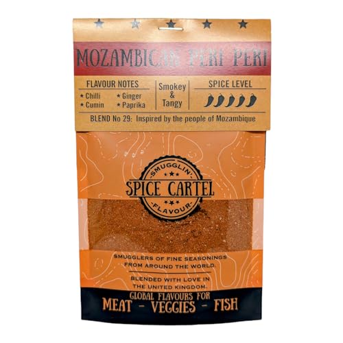 Das Mosambikan Peri Peri des Gewürzkartells | Verwenden Sie als Marinade, Reiben oder Gewürze, um Ihrem Essen diese würzige, würzige Stimmung zu verleihen. Gemacht mit Liebe in Großbritannien. von Spice Cartel