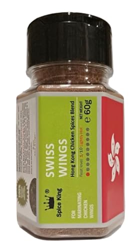 Spice King Swiss Wings Schweizer Flügel Hong Kong Gewürzmischung für Hühnchen, 60 g von Spice King