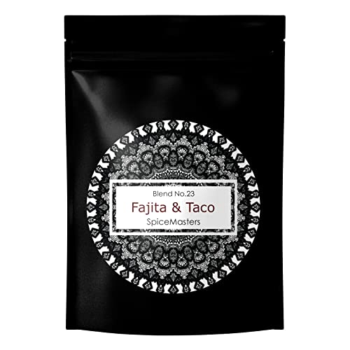 Fajita-Gewürz- und Taco-Mischung. Hochwertige handgemischte Premium-Mischung von Spice Masters – mexikanisches Gewürz, ideal für Tortilla-Fajita-Set – authentisch einfach gemacht von SpiceMasters.co.uk