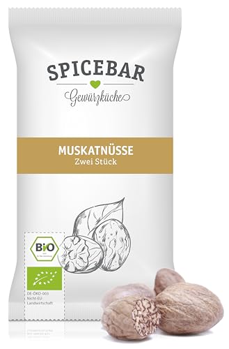 Muskatnüsse - Zwei Stück 8g von Spicebar Gewürzküche