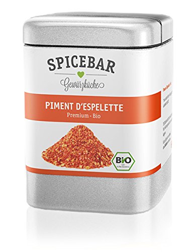 Spicebar Piment d'Espelette, Premium Qualität aus Frankreich, Bio (1 x 60g) von Spicebar Gewürzküche