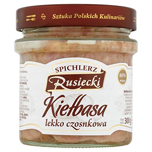 Knoblauchwurst - polnische traditionelle Zubereitung Premium 300g // Kie?basa lekko czosnkowa 300g - Spichlerz Rusiecki von Spichlerz Rusiecki