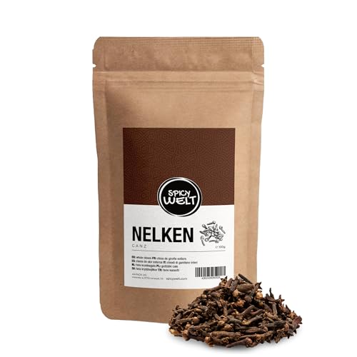 Spicy Welt Nelken Ganz (100g) – Handverlesene, Getrocknete Gewürznelken in Premium-Qualität für Kochen, Backen & Gewürzmischungen | 100% Naturrein, Ohne Zusätze von Spicy Welt