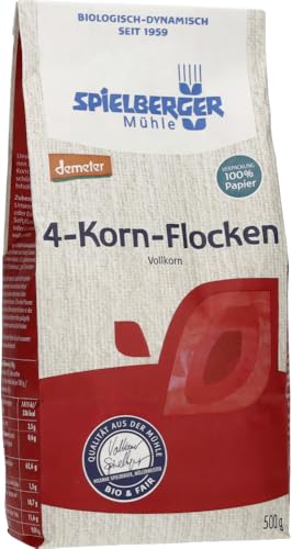 4-Korn-Flocken, demeter 12 x 500 gr von Spielberger