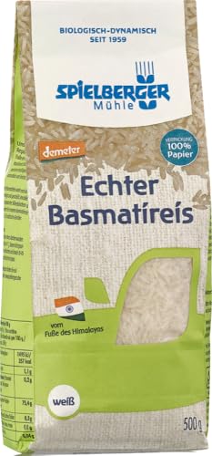 Echter Basmatireis, weiß, demeter 12 x 500 gr von Spielberger